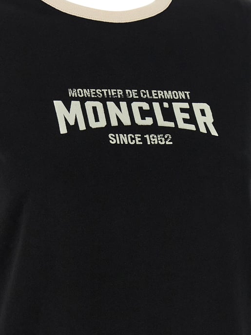 Camiseta de algodón negra Moncler - Image 4