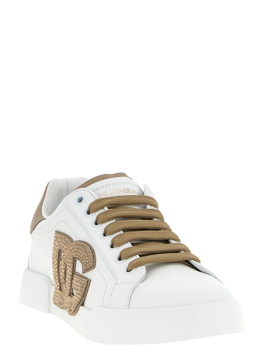 Zapatillas de piel de becerro beige Dolce & Gabbana - Image 2