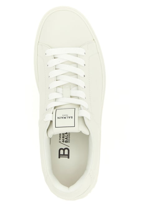 Zapatillas de Cuero de Ternera Blancas Balmain - Image 4