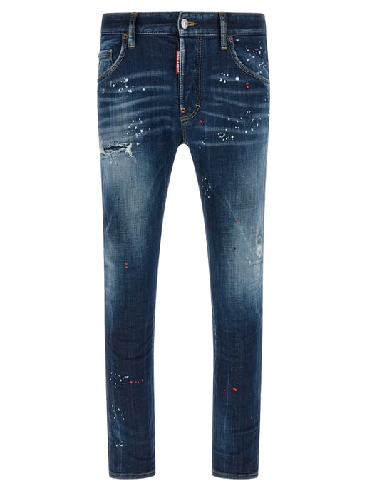 Jeans de Mezclilla de Algodón Azul Dsquared² - Image 1