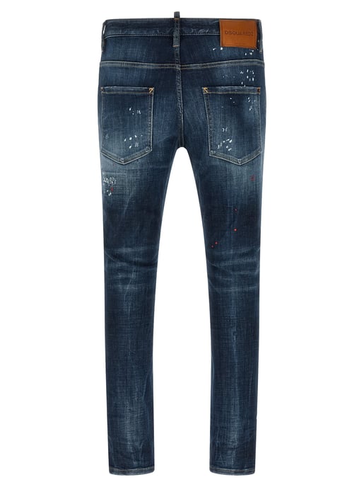 Jeans de Mezclilla de Algodón Azul Dsquared² - Image 2