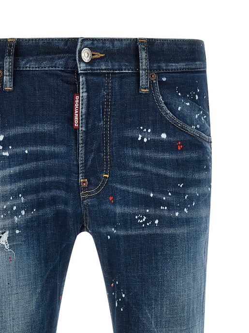 Jeans de Mezclilla de Algodón Azul Dsquared² - Image 3