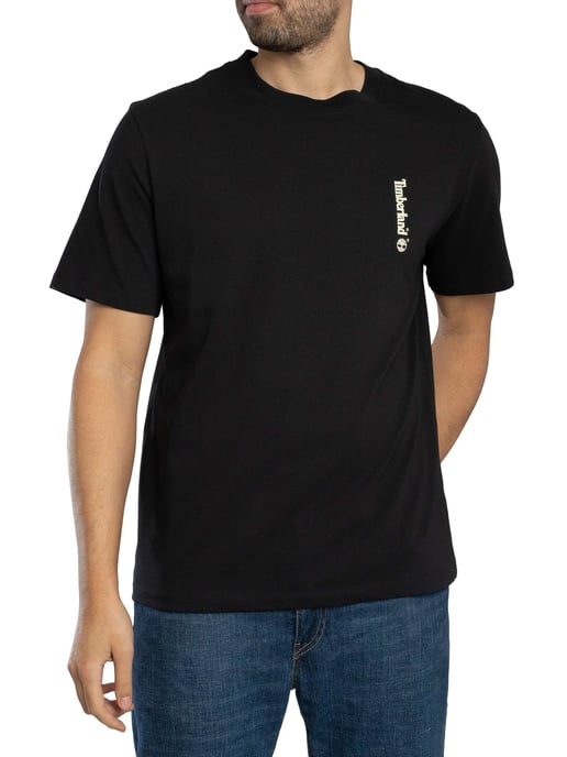 Timberland Camiseta Gráfica Con Logotipo Ovalado En La Espalda, Negro - Image 2