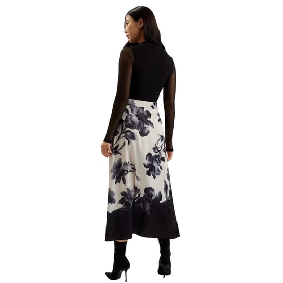 Vestido Midi Con Top De Malla Y Falda Estampada De Ted Baker Wmd Selnaa - Image 4