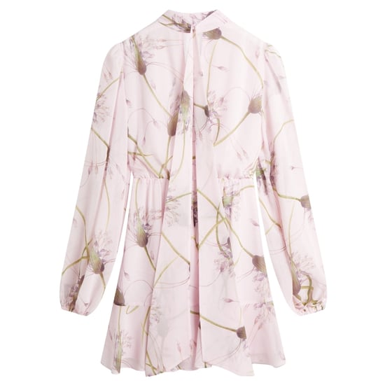 Vestido Rosa Claro De Manga Larga Con Lazo Y Estampado Arakas De Ted Baker - Image 2