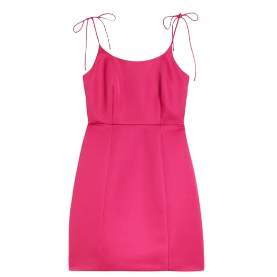 Minivestido Fucsia Con Tirantes Anudados En El Corpiño Y Cintura De Ted Baker Kavala - Image 1