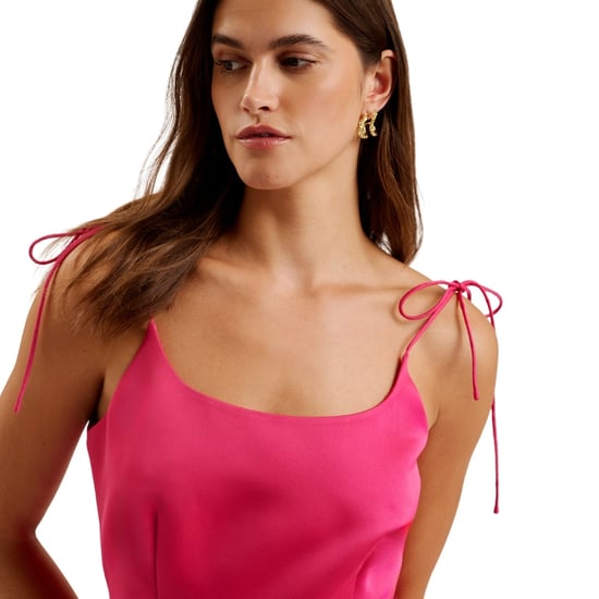 Minivestido Fucsia Con Tirantes Anudados En El Corpiño Y Cintura De Ted Baker Kavala - Image 4