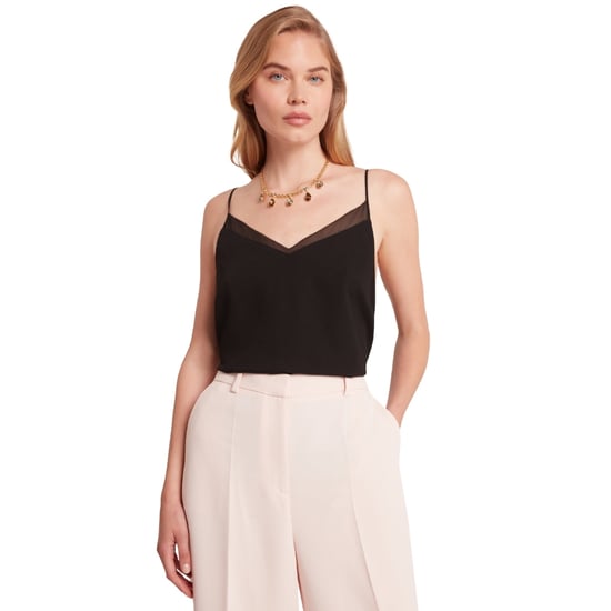 Top De Tirantes Negro Con Inserciones De Gasa Lulea De Ted Baker - Image 4