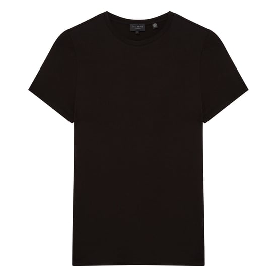 Camiseta Negra Ajustada Estampada De Ted Baker - Image 1