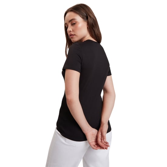Camiseta Negra Ajustada Estampada De Ted Baker - Image 3