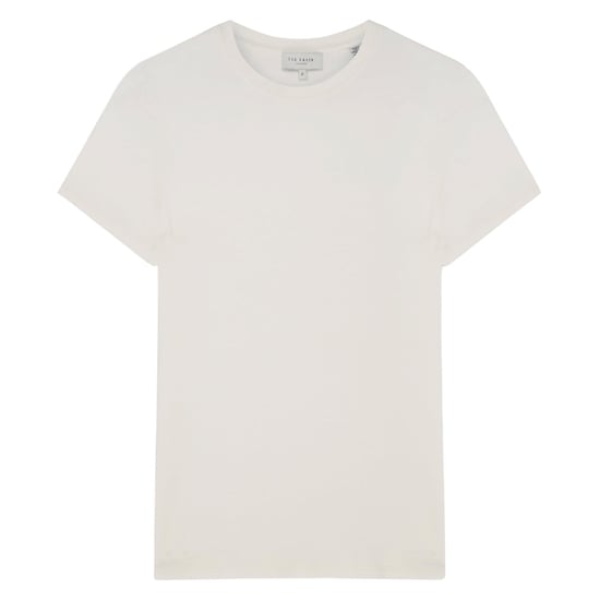 Camiseta Ajustada Color Marfil Estampada De Ted Baker - Image 1