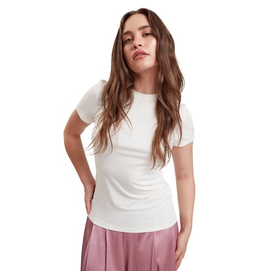 Camiseta Ajustada Color Marfil Estampada De Ted Baker - Image 4