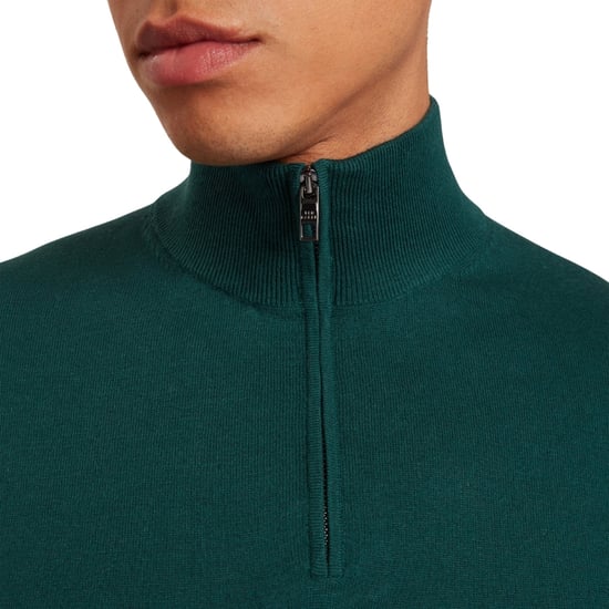 Sudadera Ted Baker Artiss Core Verde Oscuro Con Cremallera Hasta El Cuello - Image 5