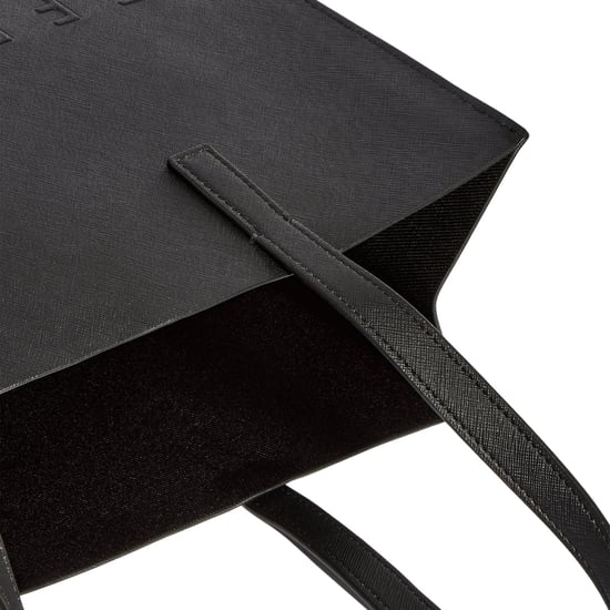 Bolso Grande Ted Baker Crosshatch Negro Con Icono - Image 4