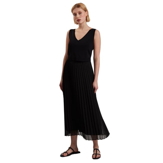 Vestido Negro Plisado Tipo Camisola 2 En 1 Larnahh De Ted Baker - Image 2