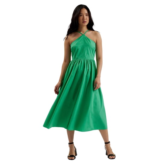 Vestido Midi Verde De Corte A Con Cuello Halter De Ted Baker Vari - Image 2