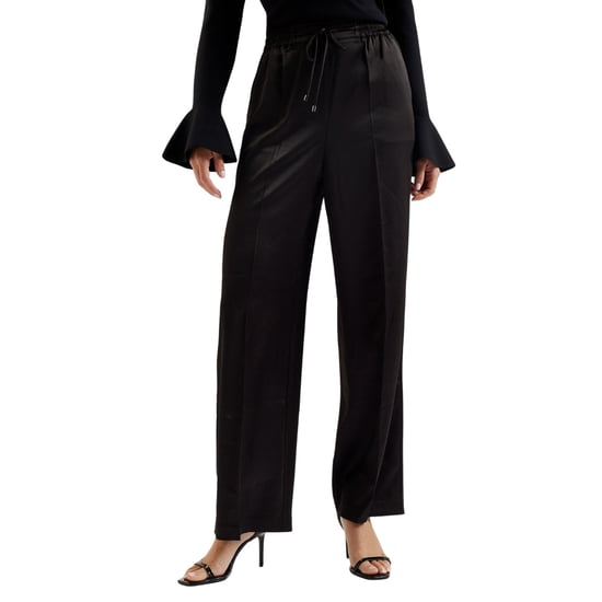 Pantalón Deportivo Negro De Pierna Ancha Satinado Umaibo De Ted Baker - Image 3