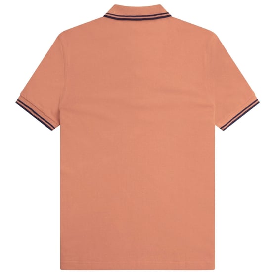 Polo Fred Perry Twin Tipped Color Óxido Claro - Image 2