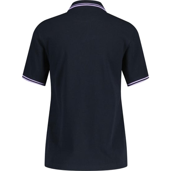 Camisa Polo Azul Marino Retro Fred Perry G3600 Con Doble Ribete - Image 2