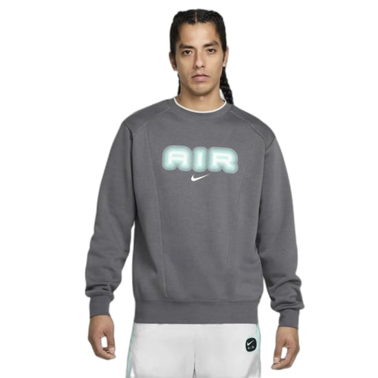 Sudadera Nike Air Crew Neck Fleece Gris - Image 2