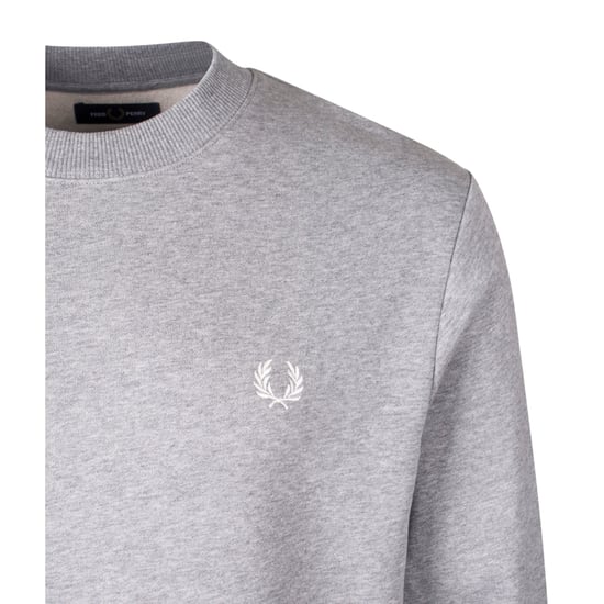 Jersey Fred Perry De Cuello Redondo Color Gris Acero - Image 3
