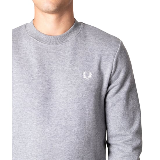 Jersey Fred Perry De Cuello Redondo Color Gris Acero - Image 6