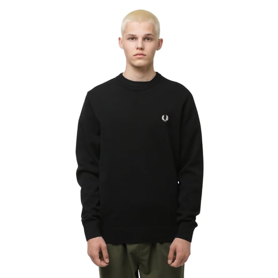 Jersey Negro Con Estampado De Corona De Laurel De Fred Perry - Image 3