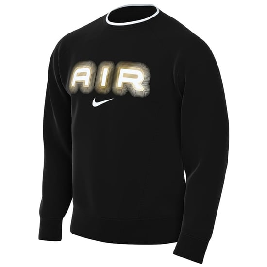 Sudadera Negra De Felpa Con Cuello Redondo Nike Air - Image 1