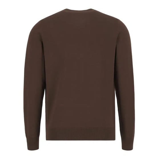 Jersey Clásico De Cuello Redondo Color Tabaco Quemado De Fred Perry - Image 2