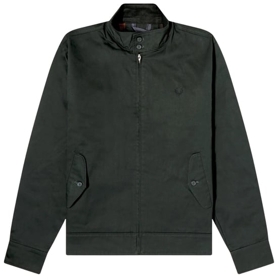 Chaqueta Harrington Encerada Verde Noche De Fred Perry - Image 1