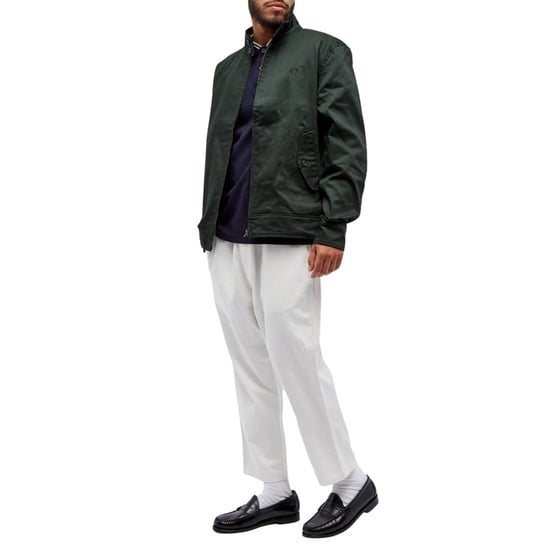 Chaqueta Harrington Encerada Verde Noche De Fred Perry - Image 4