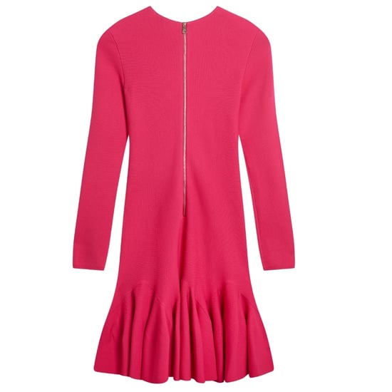 Minivestido Fucsia De Manga Larga Con Falda Abatible Loisss De Ted Baker - Image 2
