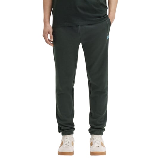 Pantalones Deportivos Fred Perry Loopback Color Verde Noche - Image 2