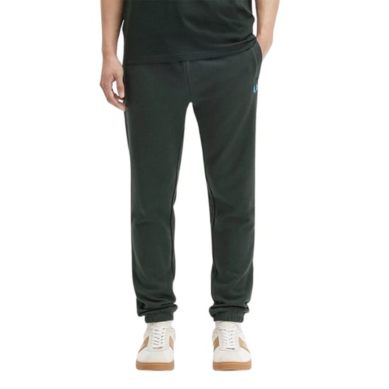 Pantalones Deportivos Fred Perry Loopback Color Verde Noche - Image 4