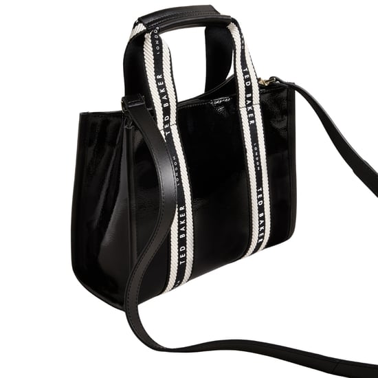 Bolso Pequeño Negro Con Correas De Charol De La Marca Celiane De Ted Baker - Image 4