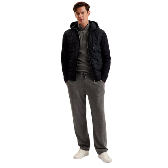 Sudadera Con Capucha Acolchada Negra Con Cremallera Ted Baker Adburys Regular - Image 2