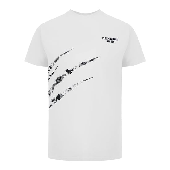 Camiseta Blanca Con Logo Rascado De Plein Sport - Image 1