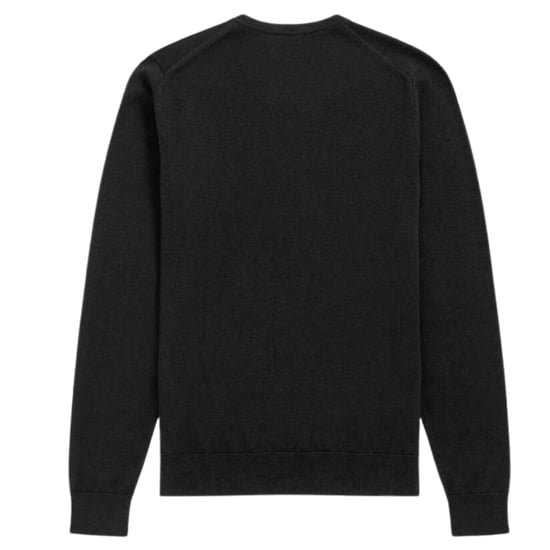 Jersey Negro Clásico Con Cuello En V De Fred Perry - Image 2
