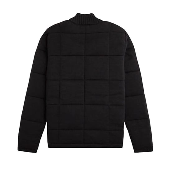 Chaqueta Negra Acolchada De Punto De Fred Perry - Image 2