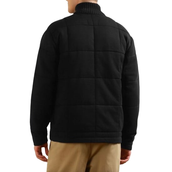 Chaqueta Negra Acolchada De Punto De Fred Perry - Image 5