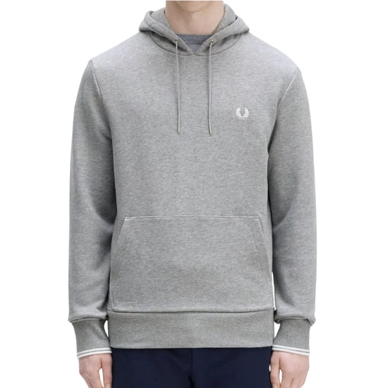 Sudadera Con Capucha Fred Perry Tipped Grey Jal - Image 3