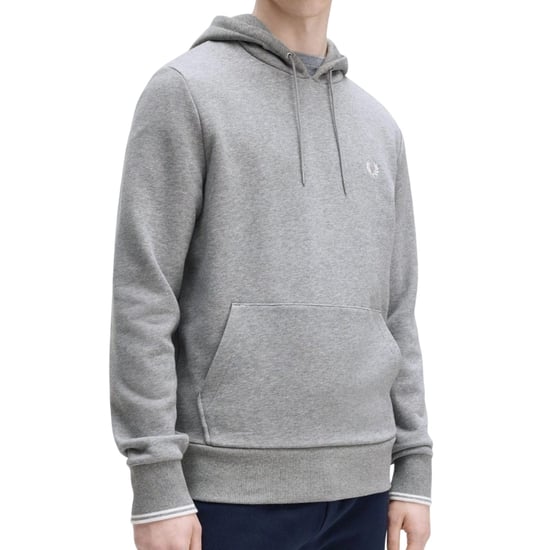 Sudadera Con Capucha Fred Perry Tipped Grey Jal - Image 4