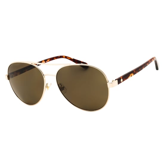 Gafas De Sol Kate Spade Averie Doradas Con Detalles En Marrón - Image 2