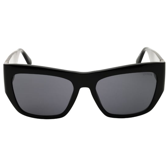 Gafas De Sol Extragrandes Negras Brillantes De Guess - Image 1