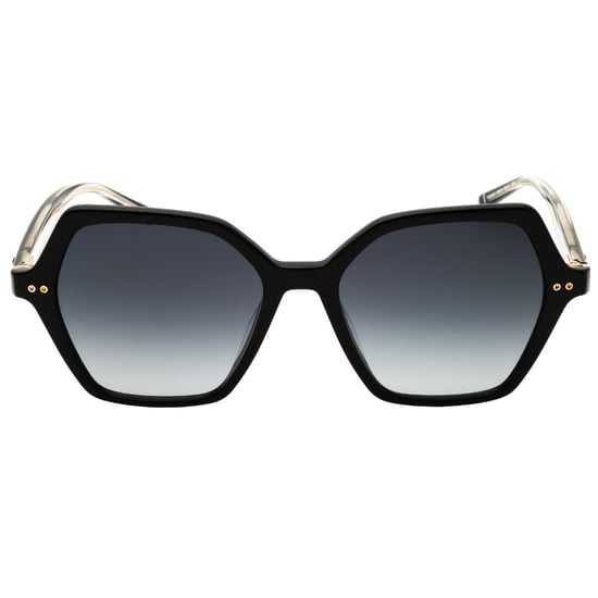 Gafas De Sol Tommy Hilfiger Th 2213/s 0807 9o Negras Brillantes/grises Degradadas Para Mujer - Image 1