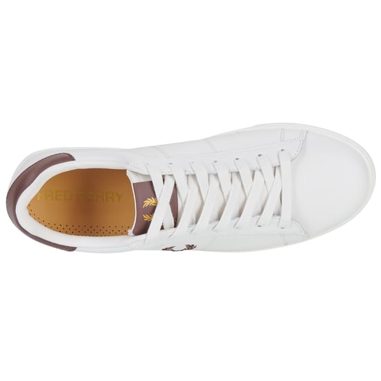 Zapatillas Deportivas De Cuero Fred Perry Spencer Color Blanco Nieve - Image 5