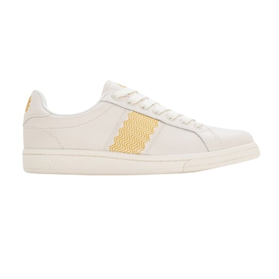 Zapatillas Fred Perry B721 Color Crudo Con Detalle De Cinta De Cuero - Image 1