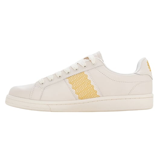 Zapatillas Fred Perry B721 Color Crudo Con Detalle De Cinta De Cuero - Image 2