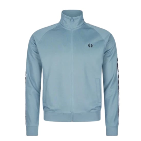 Chaqueta Deportiva Fred Perry Contrast Tape Color Azul Ceniza - Image 1
