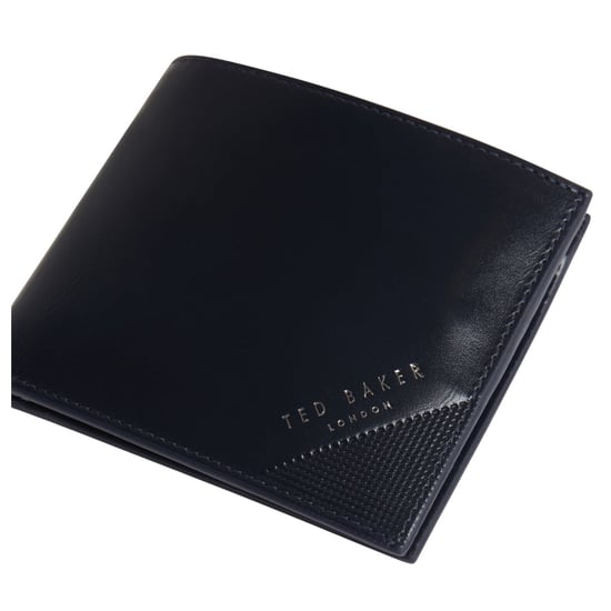 Ted Baker Prugs, Libro Plegable De Cuero Azul Marino Con Esquinas Repujadas - Image 2